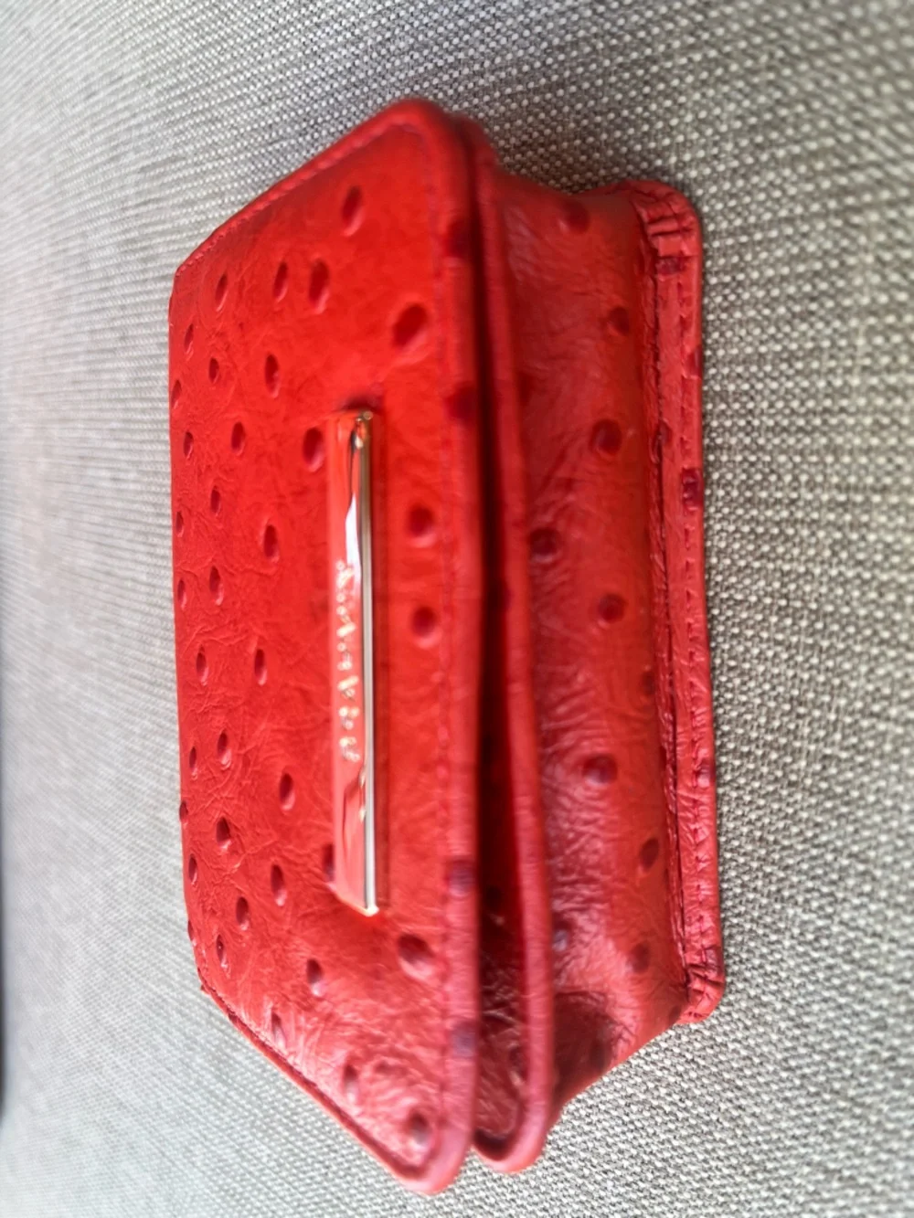 NWT Brahmin SET FLAME ALLOVER OSTRICH Medium Asher & MiNI KAY Wallet
